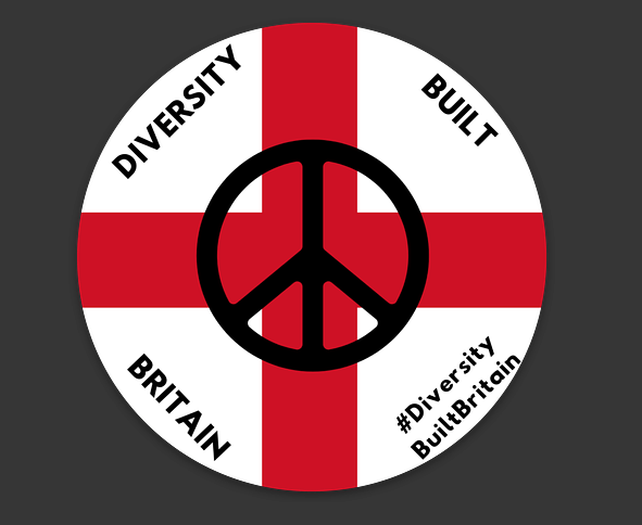 Diversity Built Britain 'Peace' Bumper Decal