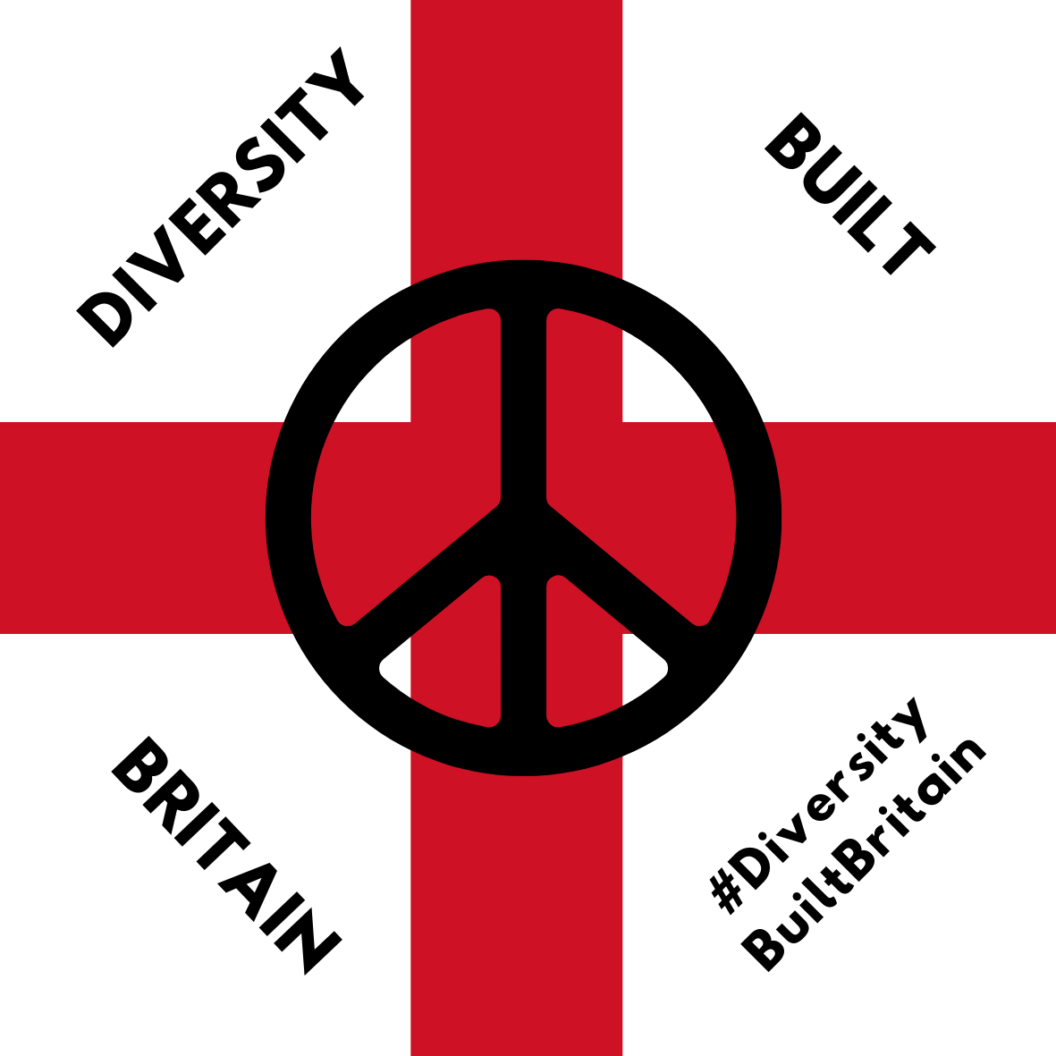 Diversity Built Britain 'Peace' Windscreen Decal